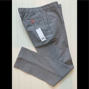 HILTL Men’s Checkered Trouser - Charcoal Gray ~New~